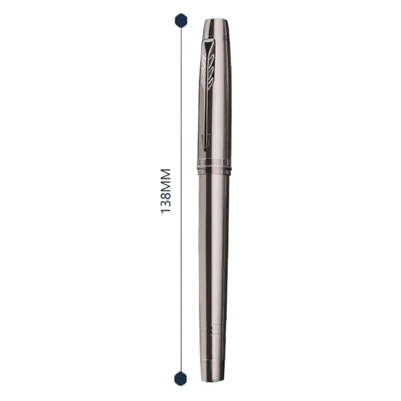 N2HAO Silver Gray Fountain Pen – Iridium 0.5mm Medium Nib Fountain Pen Babs 1PCS