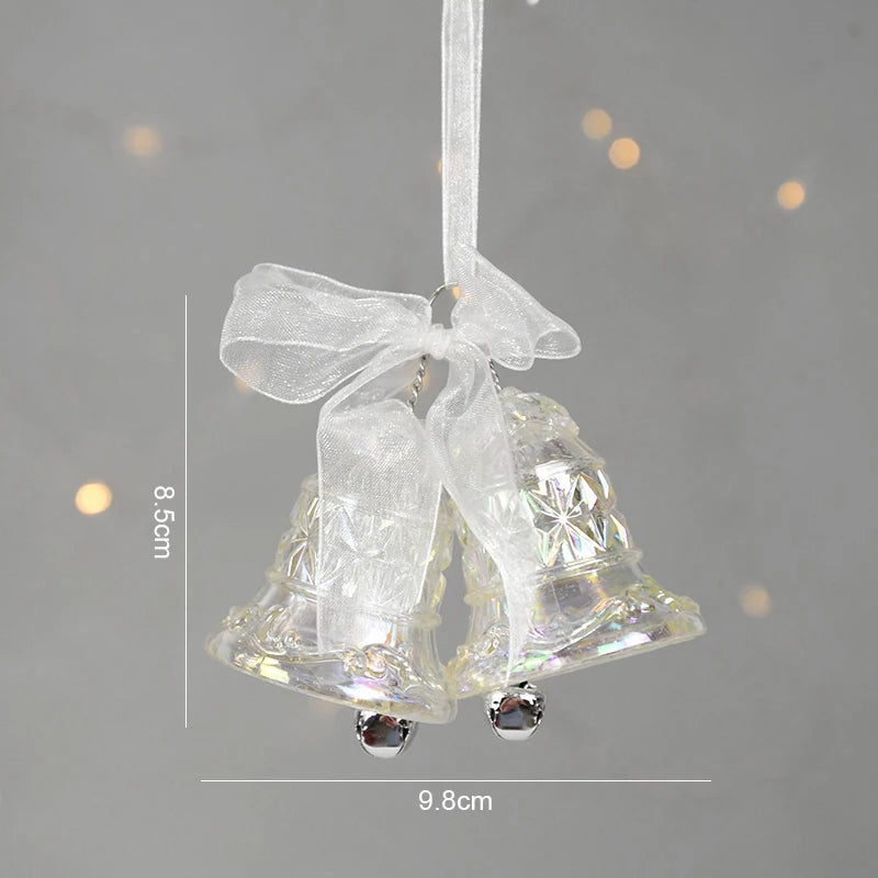 Acrylic Christmas Ornaments – Elk, Angel & Bell Pendants 2024 Christmas Tree Ornaments Babs Bell