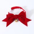Ribbon Bowtie Breakaway Collar for Cats, Kittens & Small Dogs Pet Bowtie Collar Babs Red S (neck 17-33cm)