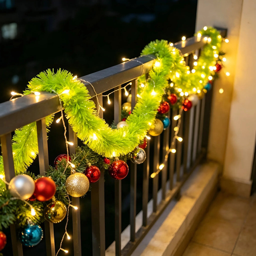 Christmas LED Fairy Lights – Santa Glitter Ball String Lights Christmas String Lights Babs