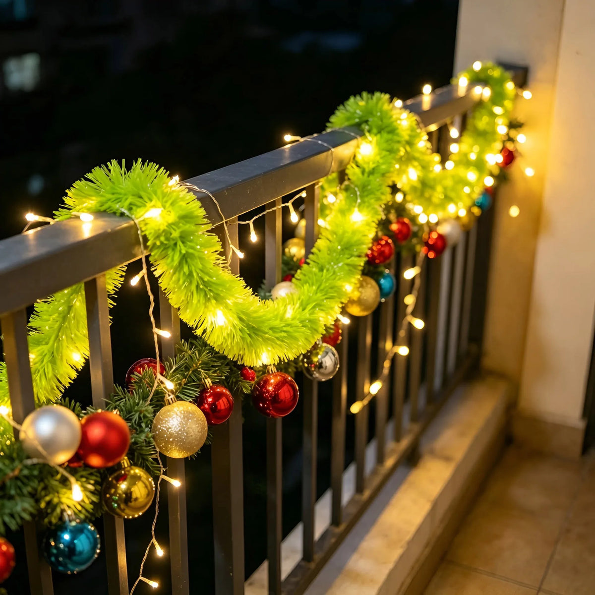 Christmas LED Fairy Lights – Santa Glitter Ball String Lights Christmas String Lights Babs