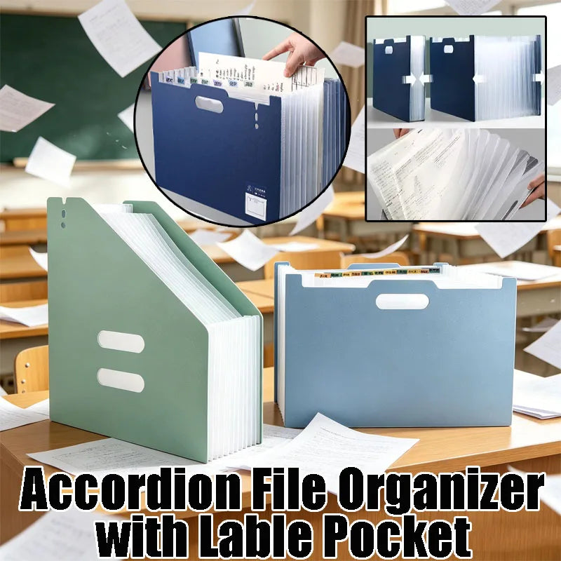 A4 Accordion File Bag – Expandable Multi-Layer Document Organizer Accordion File Organizer Babs