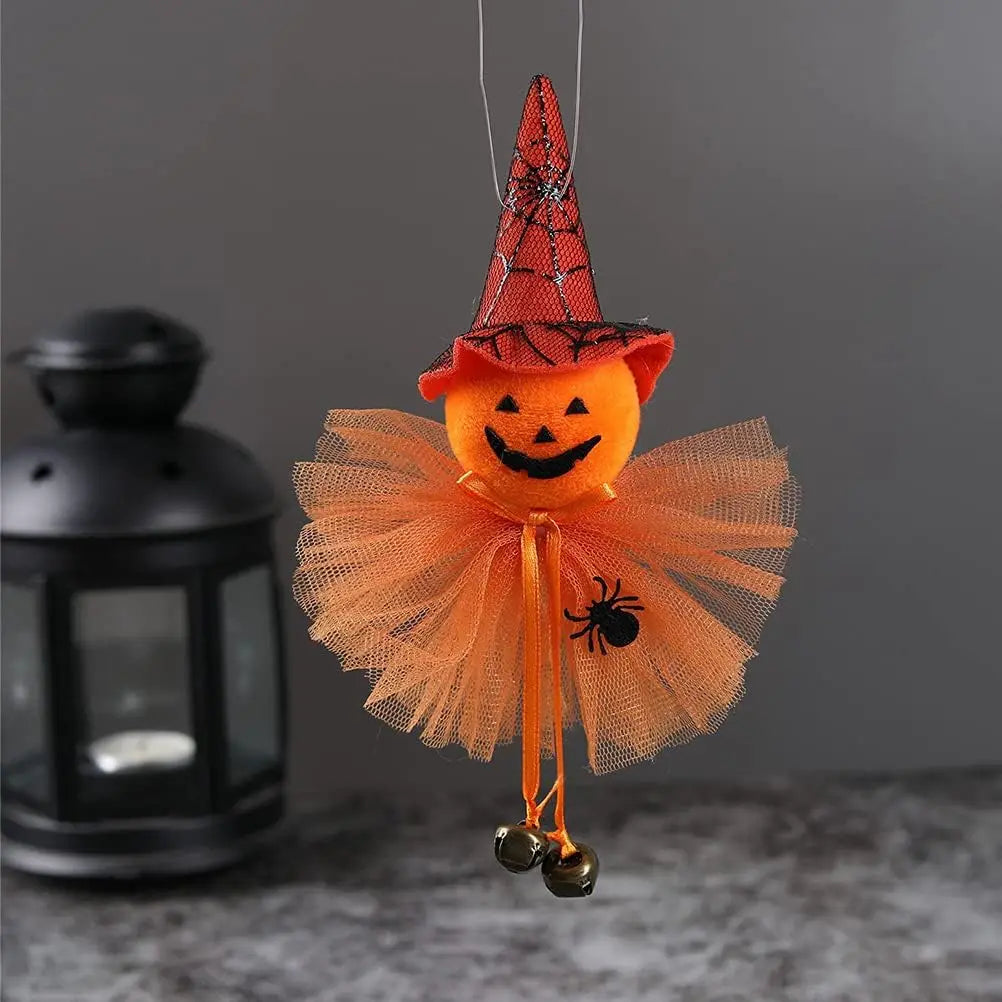 Halloween Witch Hanging Pendant – Wicker Pumpkin Ghost Decor Halloween Hanging Pendant Babs