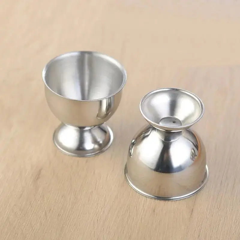 Stainless Steel Egg Cup Stand Set of 4 – Breakfast & Banquet Egg Cup Stand Babs