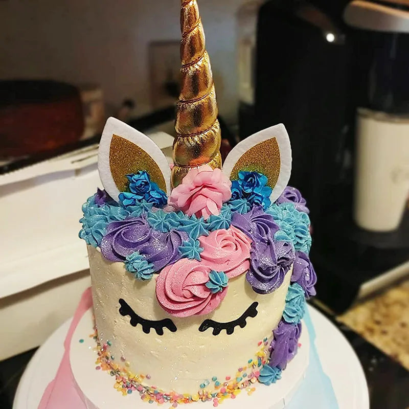 Rainbow Unicorn Cake Topper – Birthday & Baby Shower Decor Cake Topper Babs
