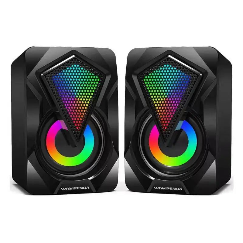 Mini RGB Desktop Speaker USB 3.5mm for PC Laptop Monitor Desktop RGB Speaker Babs D
