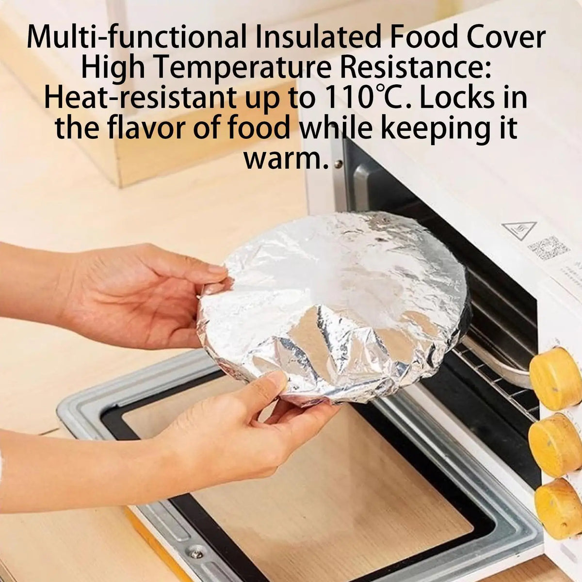 50-Pack Reusable Aluminum Foil Food Cover Bags – Kitchen Wrap Food Storage Wrap Babs