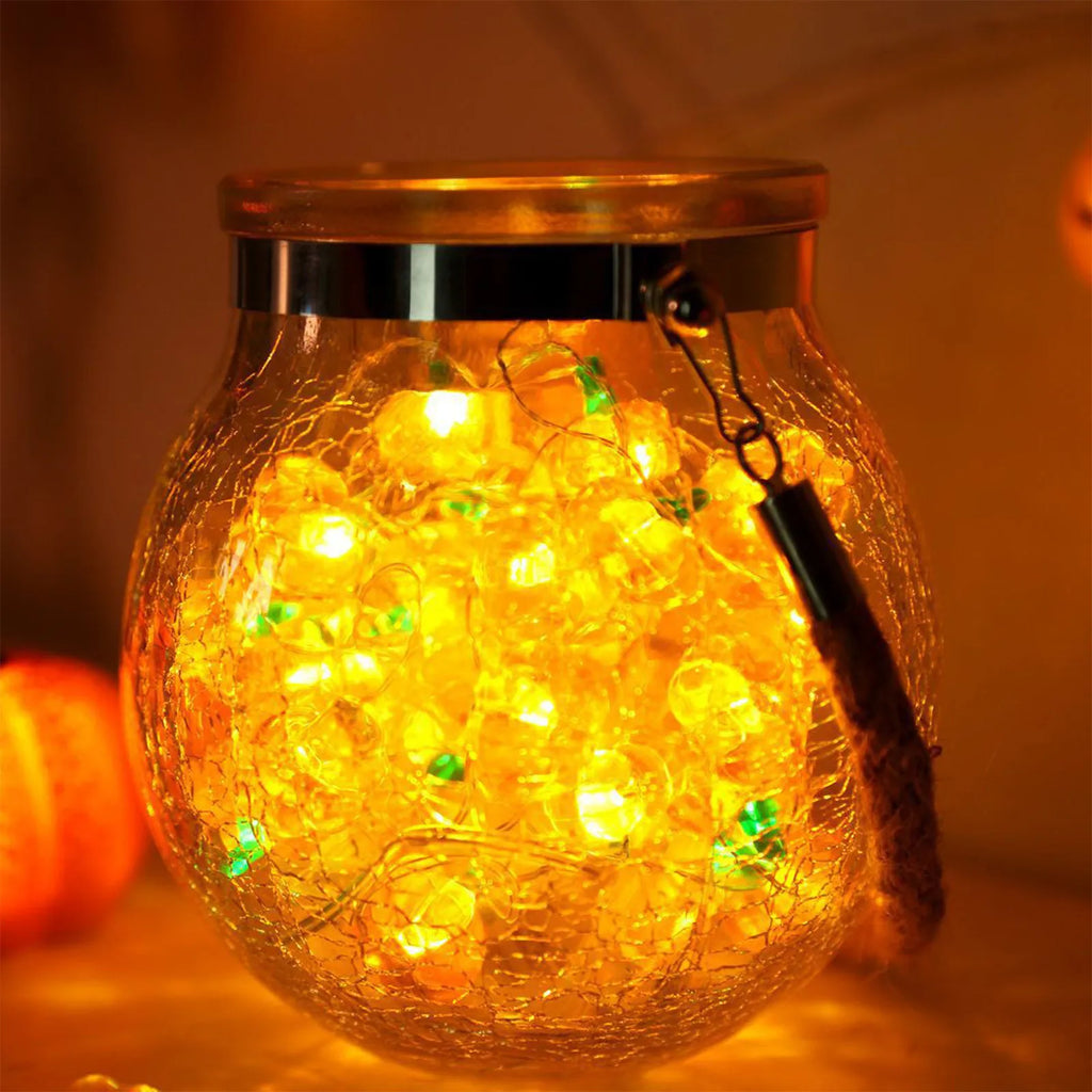 Halloween Pumpkin LED String Lights – 10/20/30 LED Battery LED String Lights Babs
