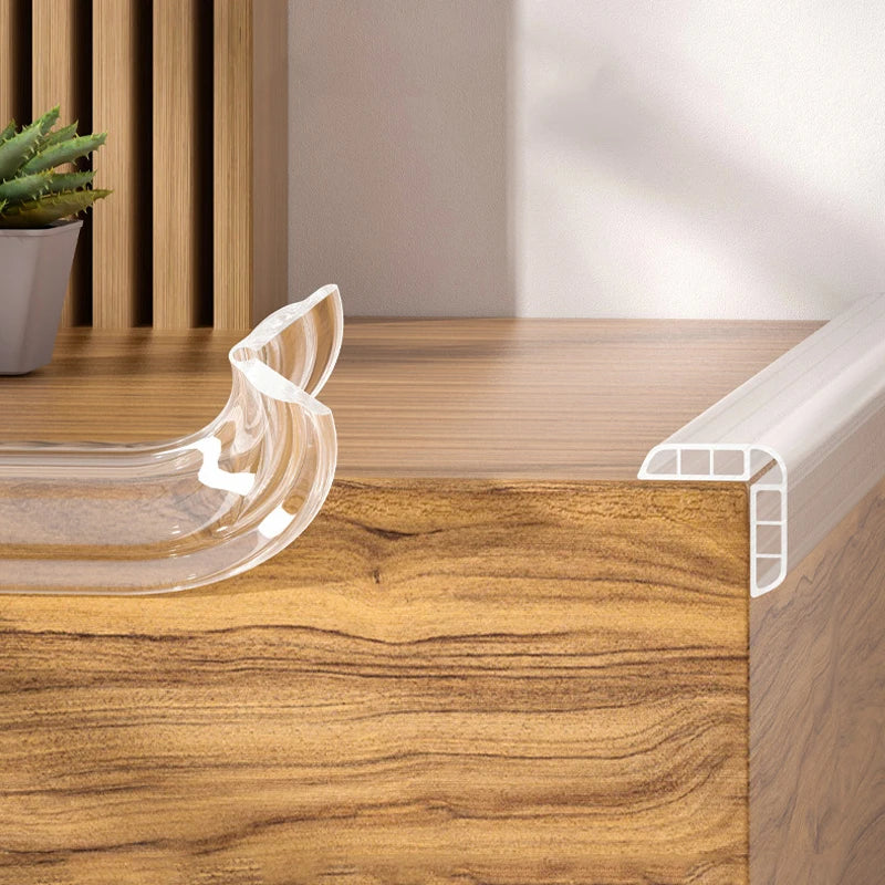 2M Clear Silicone Table Edge Guard & Corner Protector Strip Baby Safety Guard Babs