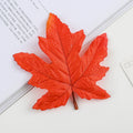 10Pcs Silk Maple Leaves – Autumn Home & Wedding Décor Artificial Leaves Babs Red