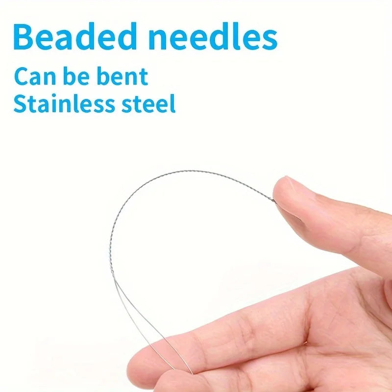 7-Piece Stainless Steel Bead Needles – DIY Jewelry Making Set Jewelry Making Tools Babs