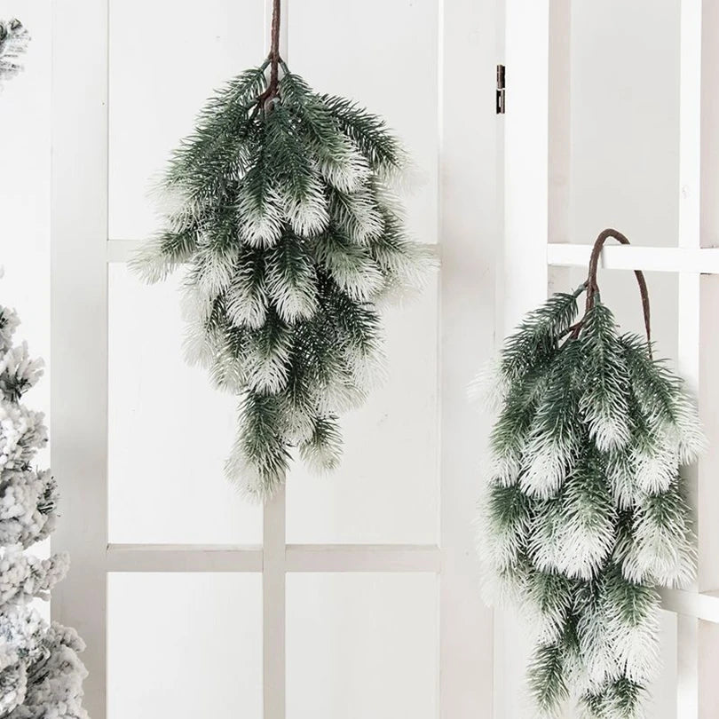 Artificial Pine Needle Christmas Wreath – Door & Home Decor Christmas Wreath Babs
