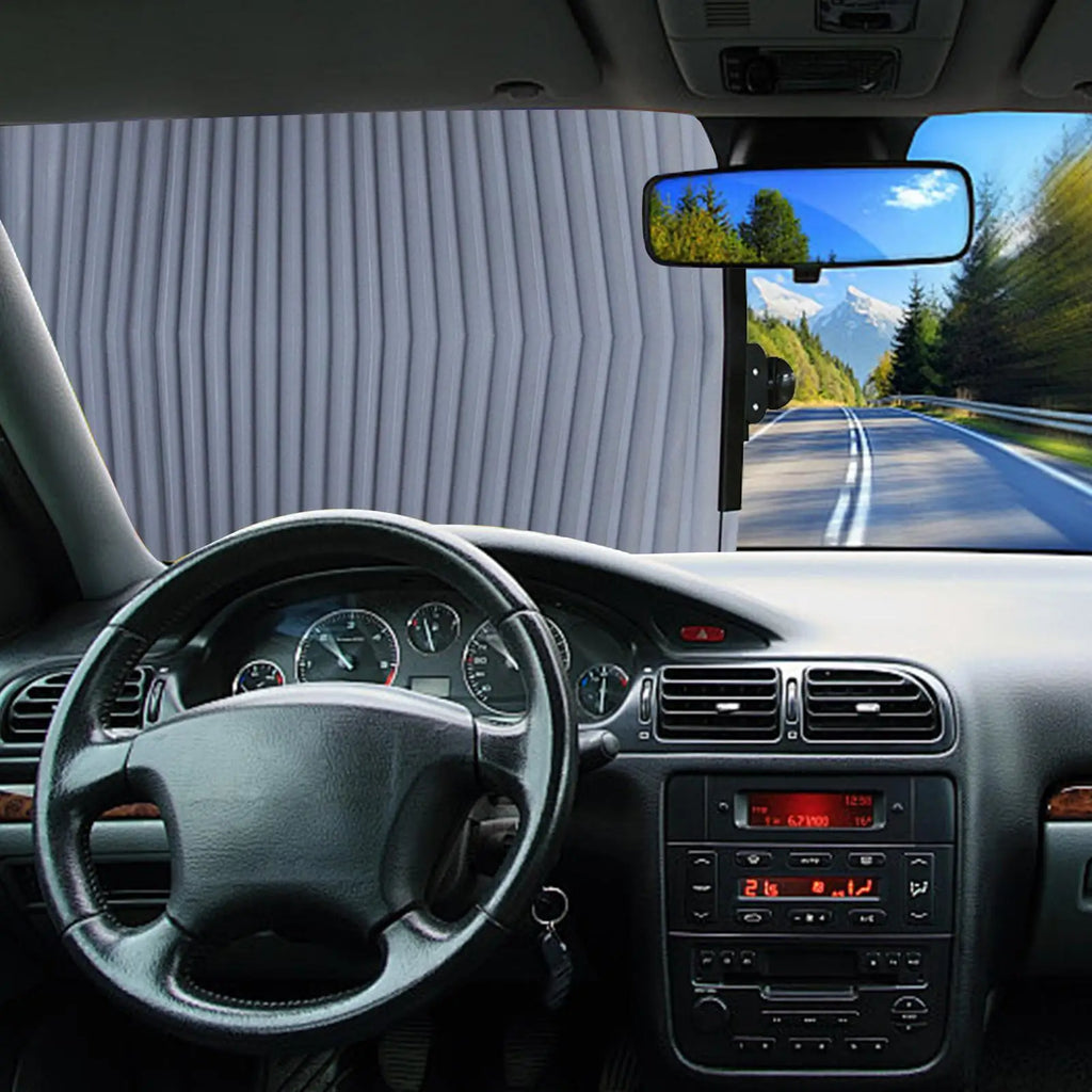 Retractable Windshield Sun Shade – UV Protection for Cars Car Sun Shade Babs