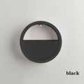 Wall-Mounted No-Drill Round Flower Pot | Hanging Planter Wall-Mounted Planter Babs Black-23cm