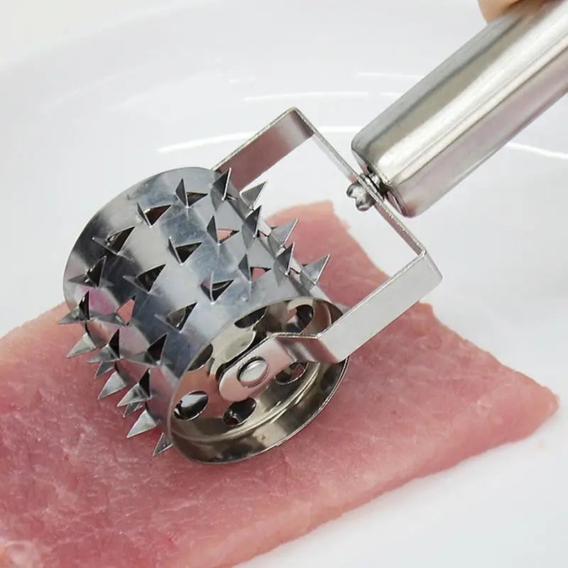 Stainless Steel Roller Meat Tenderizer | BBQ Kitchen Tool Meat Tenderizer Babs