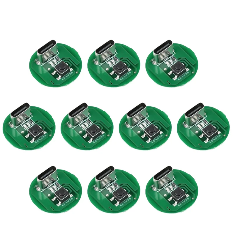 10PCS LED Flashlight Driver Board 5W–10W Type-C Charging Module LED Driver Board Babs