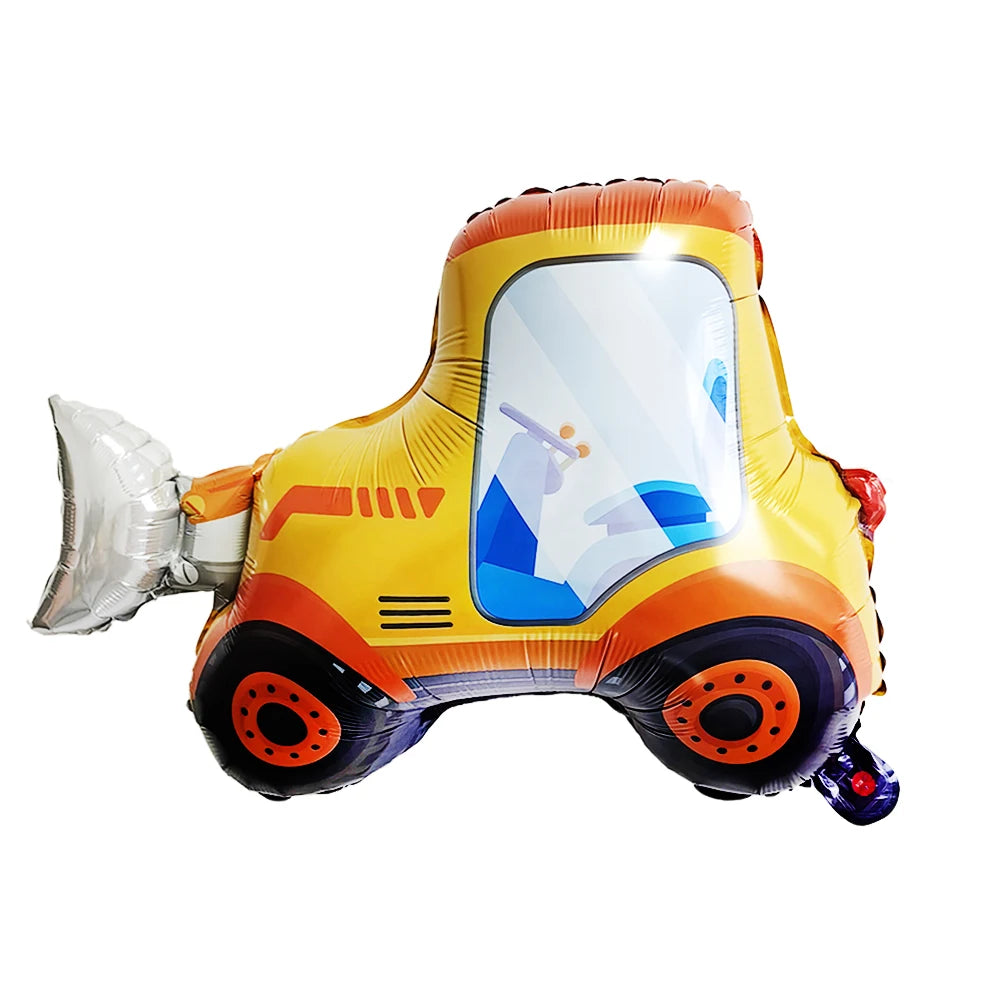Construction Party Balloons – Excavator Dump Truck Boys Decor