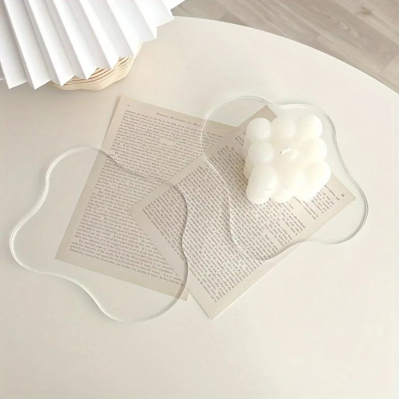 Acrylic Cloud-Shaped Coaster – Heat-Resistant Non-Slip Drink Mat Acrylic Coaster Babs