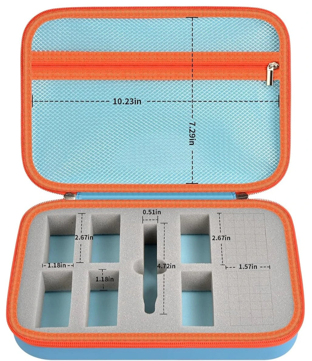 Edurino Storage Case – 8 Figures, Stylus & iPad Mini Organizer Toy Storage Case Babs SKY BLUE
