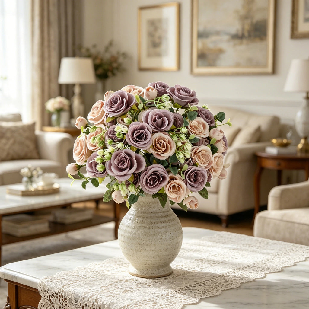 Artificial Silk Peony Bouquet for Wedding & Home Decor Artificial Flower Bouquet Babs