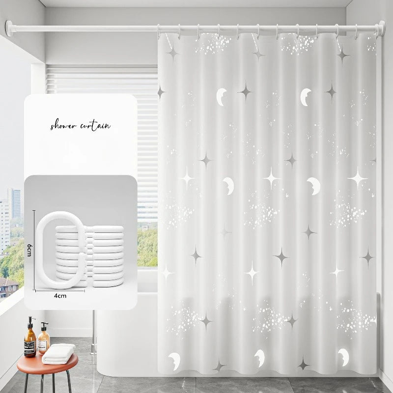 Waterproof EVA Shower Curtain – Mildew Resistant Bathroom Partition Shower Curtain Babs A 120X200CM