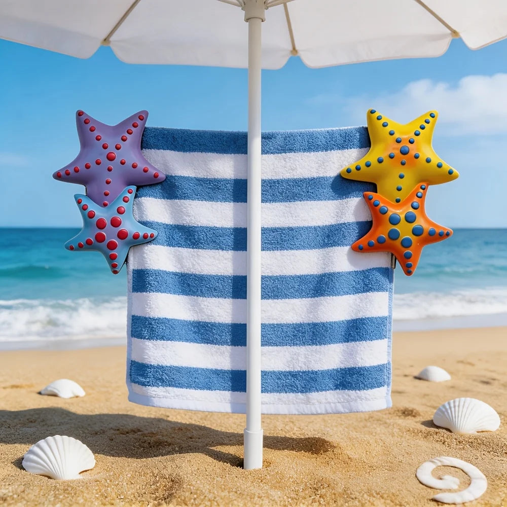 Windproof Beach Towel Clips for Chairs, Racks & Patio Beach Towel Clips Babs