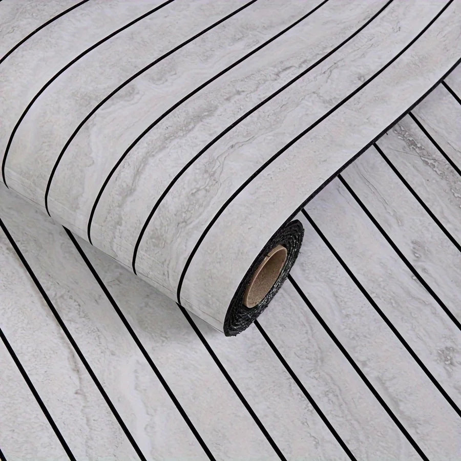 3D Striped Peel & Stick Wallpaper – Self-Adhesive Wall Sticker Peel & Stick Wallpaper Babs GSB-557-8A 40x300cm