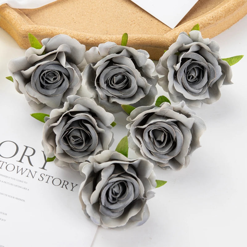 Silk Rose Artificial Flower Heads – Wedding & Party Décor (20/40 pcs) Artificial Silk Flowers Babs color 13 20pcs