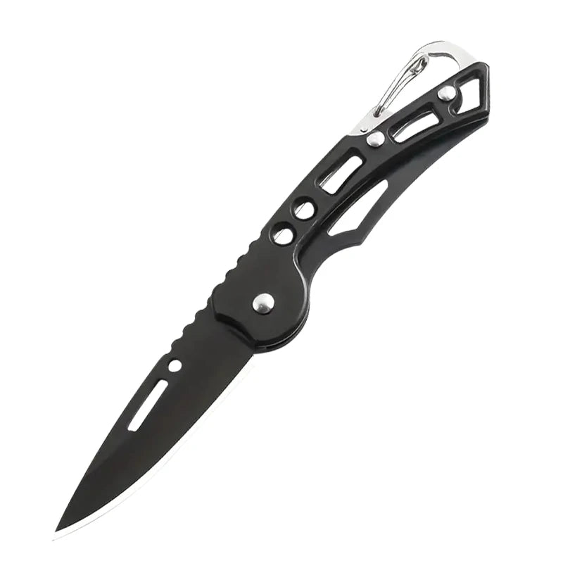 Folding Fruit Knife – Stainless Steel Portable Pocket Knife Folding Pocket Knife Babs K-black