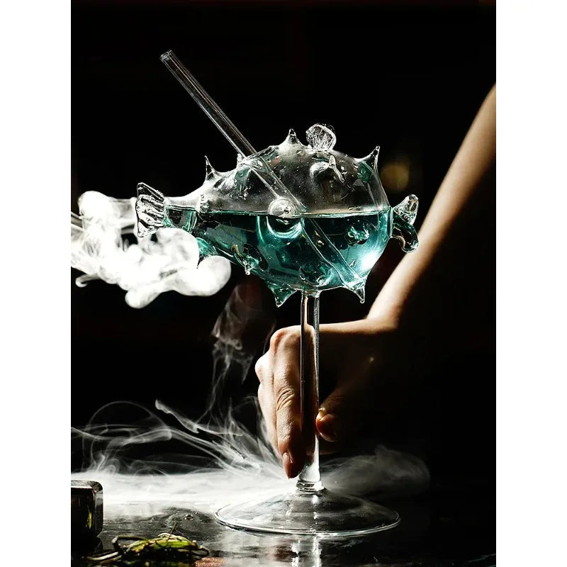 Puffer Fish Goblet – Novelty Cocktail & Wine Glass Novelty Wine Glass Babs