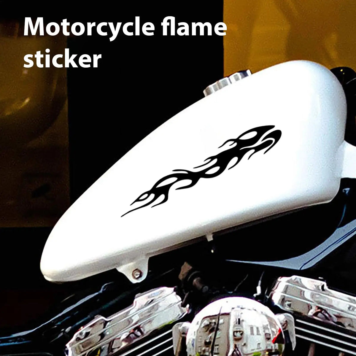 Flame Reflective Waterproof Stickers for Motorcycle & Car Motorcycle Car Decal Babs