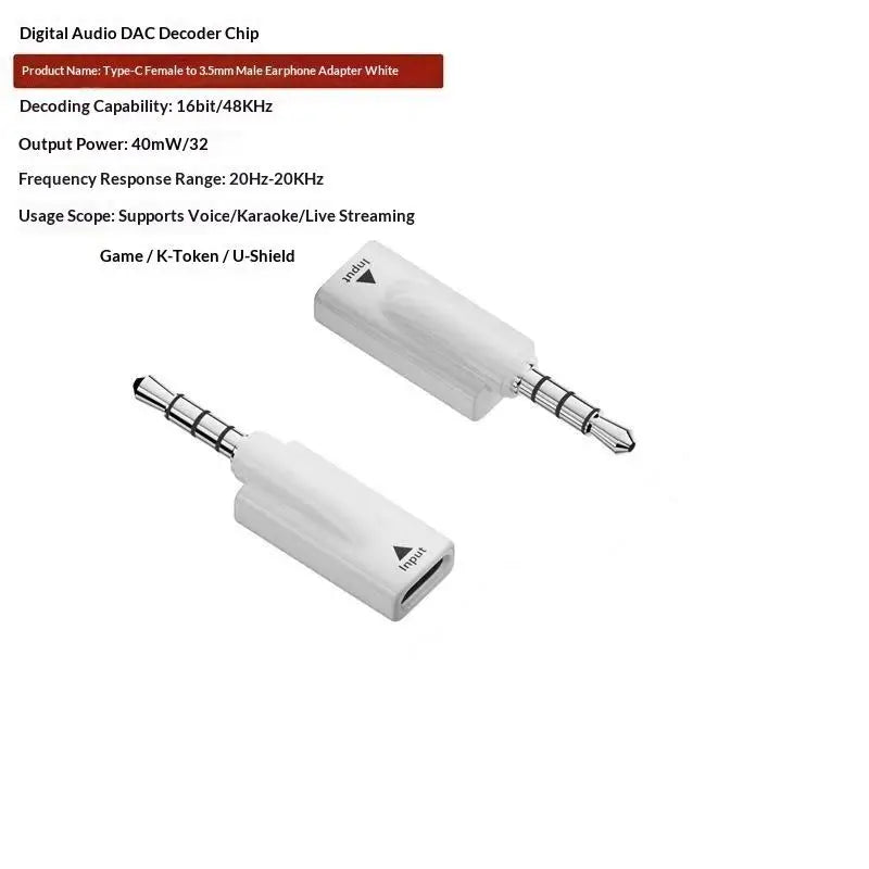 USB-C to 3.5mm Headphone Adapter | HiFi Audio, Plug & Play Audio Adapter Babs A1