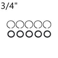 Impact Wrench Socket Retainer Rings with O-Ring – 5-Set Pack Impact Wrench Accessory Babs Silver