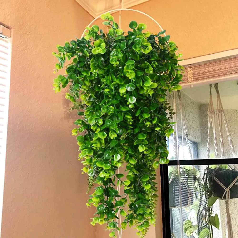 Artificial Fern Vine Stems 5-Head Mesh Leaf Wedding & Home Décor Artificial Vine Stems Babs