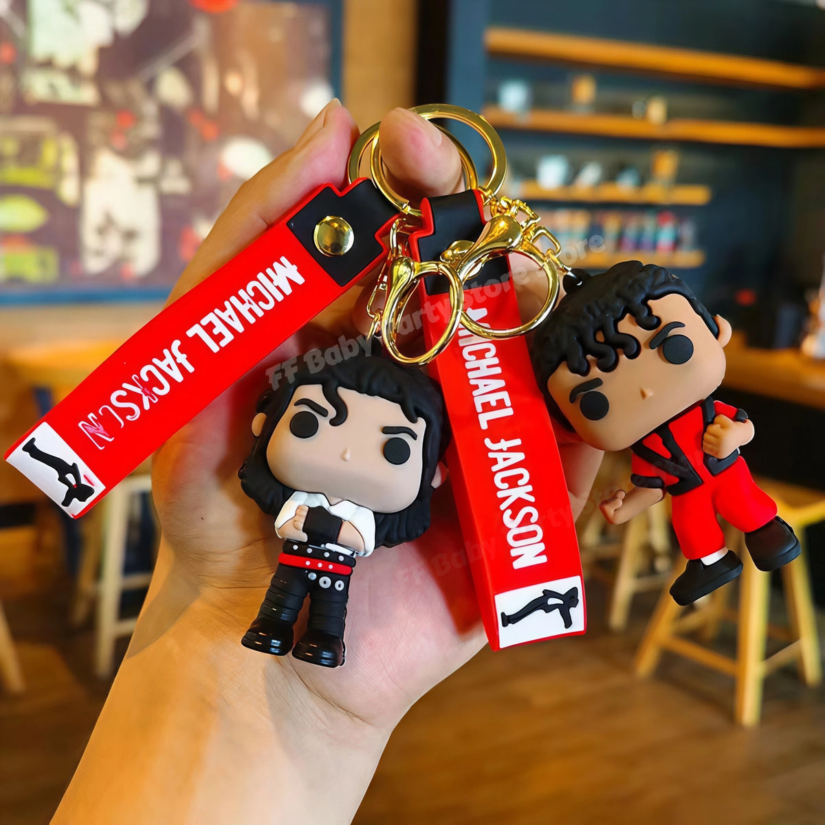 MJ Music Idol Doll Keychain – Party Favor & Birthday Gift Novelty Keychain Babs 2pcs