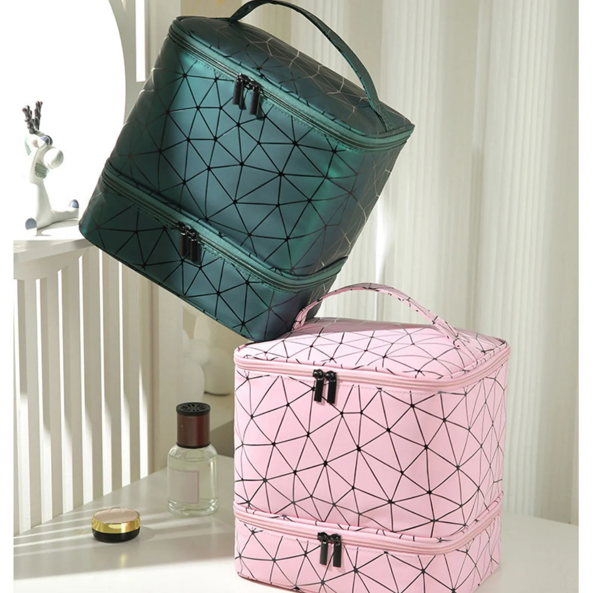 Double-Layer Nail Polish & Essential Oil Travel Organizer Bag Nail Polish Organizer Babs