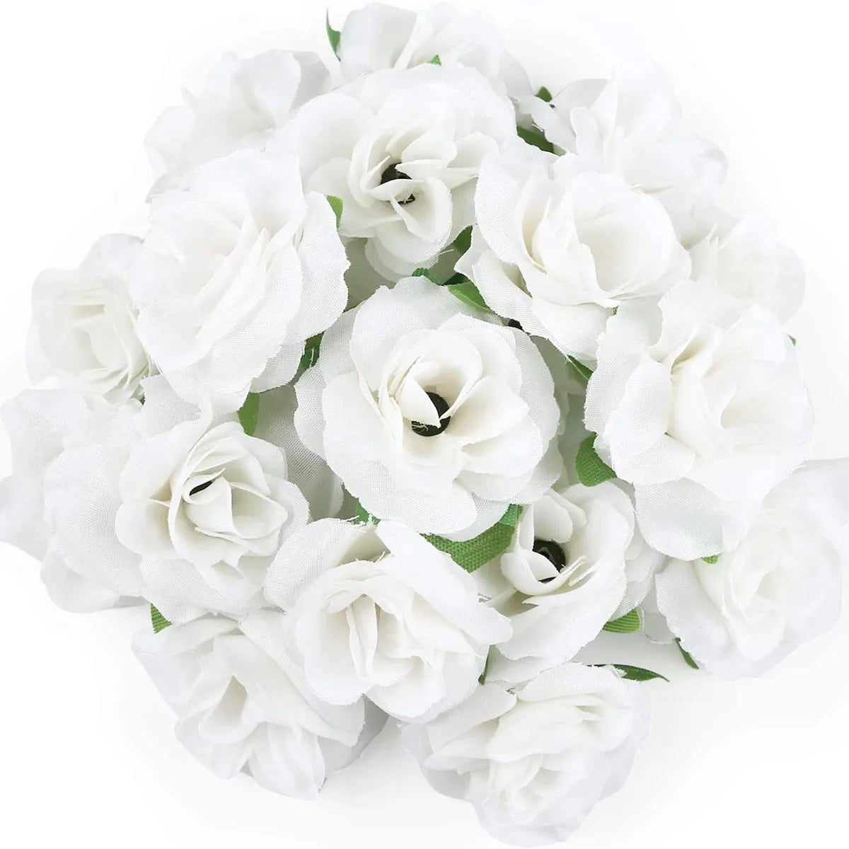 Silk Cream Rose Heads 40/80pcs – Wedding & DIY Floral Décor Artificial Flower Heads Babs color 6 80 pcs
