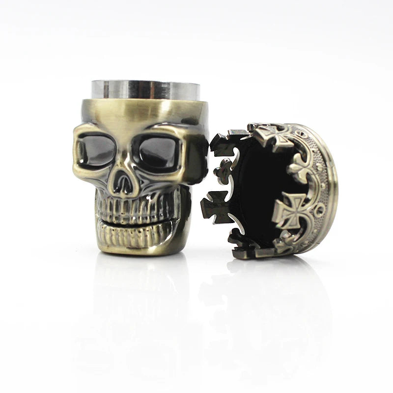 3-Layer Skull Herb & Spice Grinder – Eco-Friendly Plastic Herb Spice Grinder Babs A
