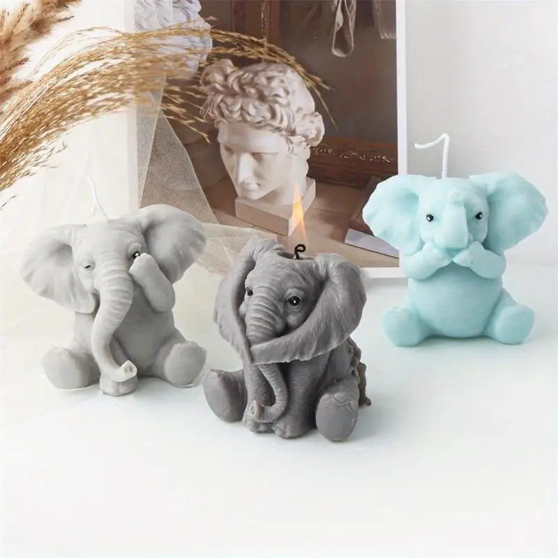 Elephant Silicone Mold – DIY Candle, Soap & Resin Crafting Silicone Craft Mold Babs