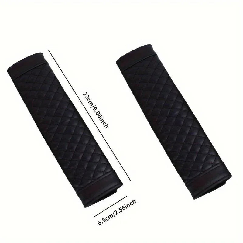 Universal PU Leather Car Seat Belt Cover Shoulder Pad Cushion Seat Belt Cover Babs