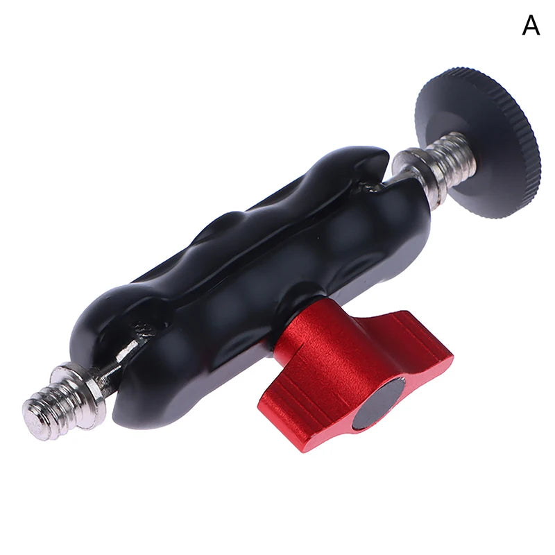 Aluminum Alloy Double Ball Head Magic Arm Clamp 1/4" 3/8" Camera Arm Clamp Babs A