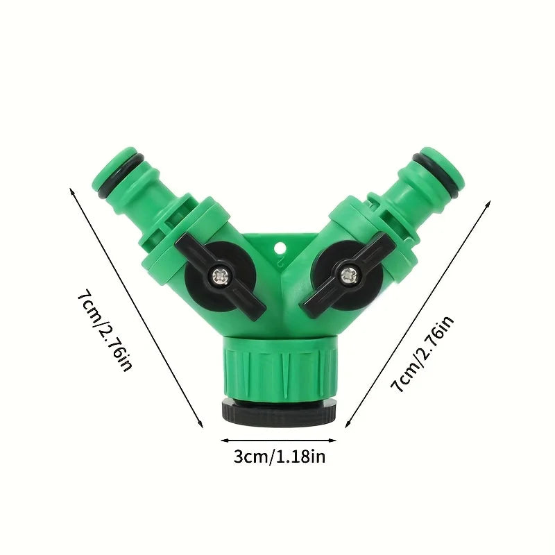 Y-Shape Garden Hose Splitter with Universal Joint Faucet Fitting Garden Hose Splitter Babs