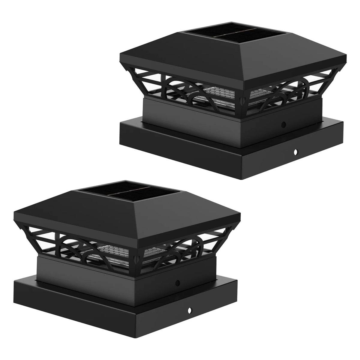 Solar Column Cap Fence Lights – Waterproof Outdoor Garden Solar Fence Light Babs 2PCS