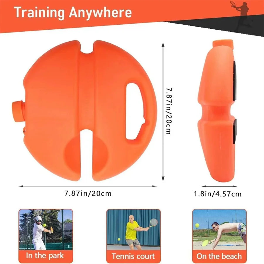 Solo Tennis Trainer with Elastic Rope – Home Practice Device Tennis Training Device Babs