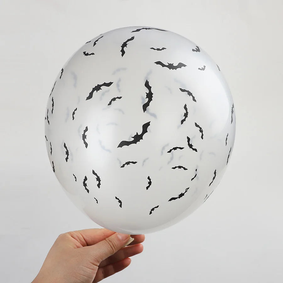 10pcs Halloween Bat Latex Balloons 12" Party Decorations Halloween Party Balloons Babs