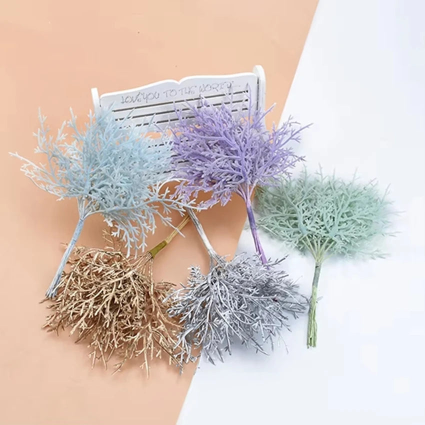 Artificial Christmas Leaf Vase Filler | Colorful DIY Home Decor Artificial Leaf Decor Babs