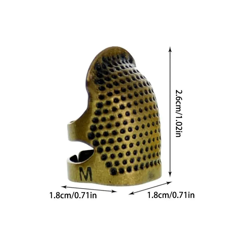 Adjustable Vintage Copper Thimble Ring for Sewing & Embroidery Sewing Thimble Ring Babs 3pcs