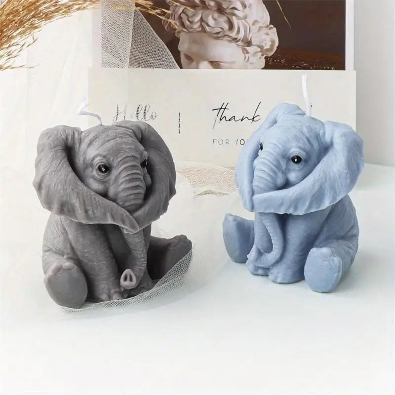 Elephant Silicone Mold – DIY Candle, Soap & Resin Crafting Silicone Craft Mold Babs