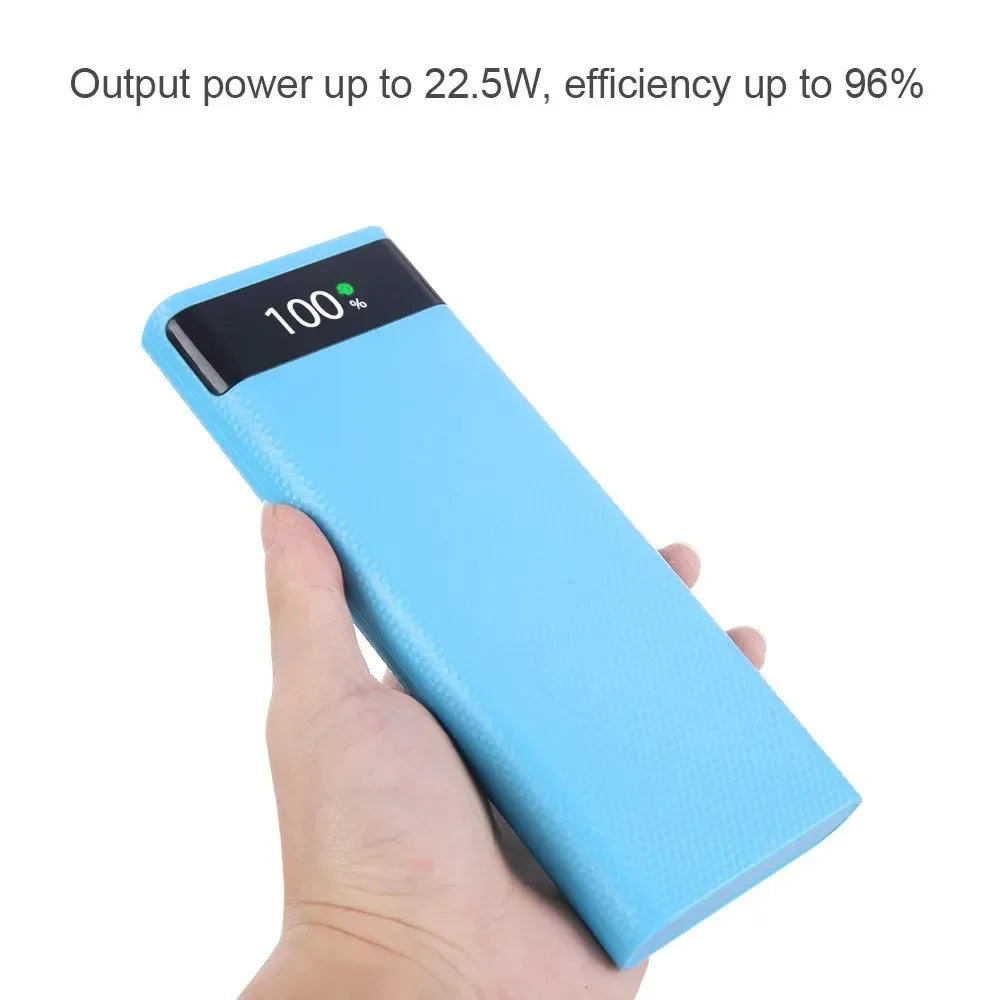 KEBIDUMEI 8x18650 DIY Power Bank Case 22.5W USB-C Fast Charge Power Bank Case Babs