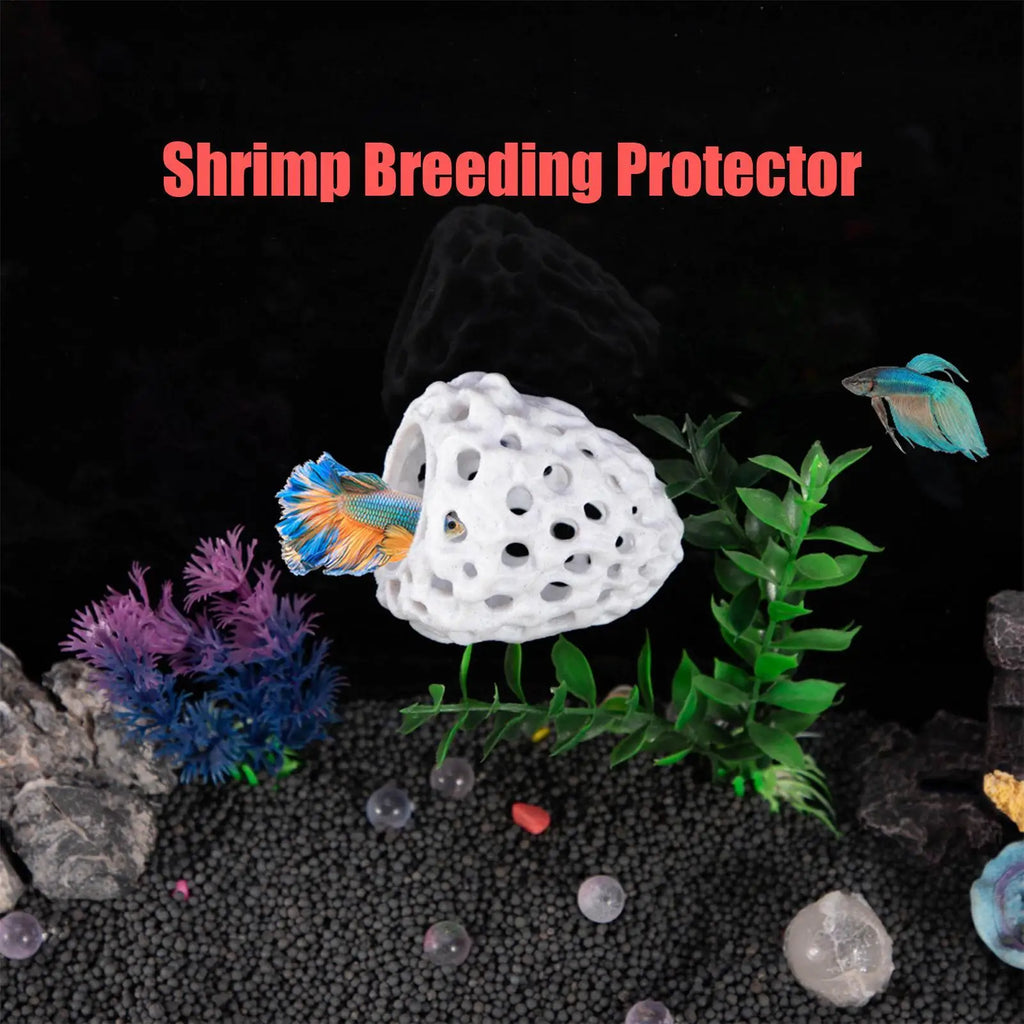 Aquarium Shrimp Cave Hide – Porous Betta & Shrimp Shelter Aquarium Cave Decor Babs